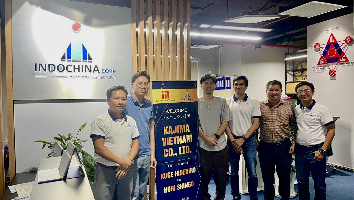 Indochina Corp and Kajima: Successful connection and cooperation promising construction